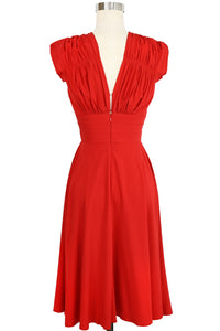 1940s Dress - Red