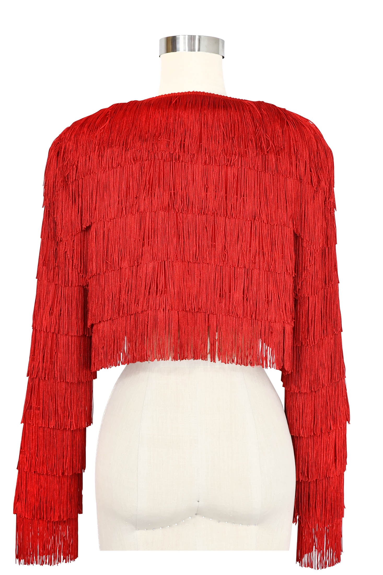 Shimmy Jacket - Red Fringe