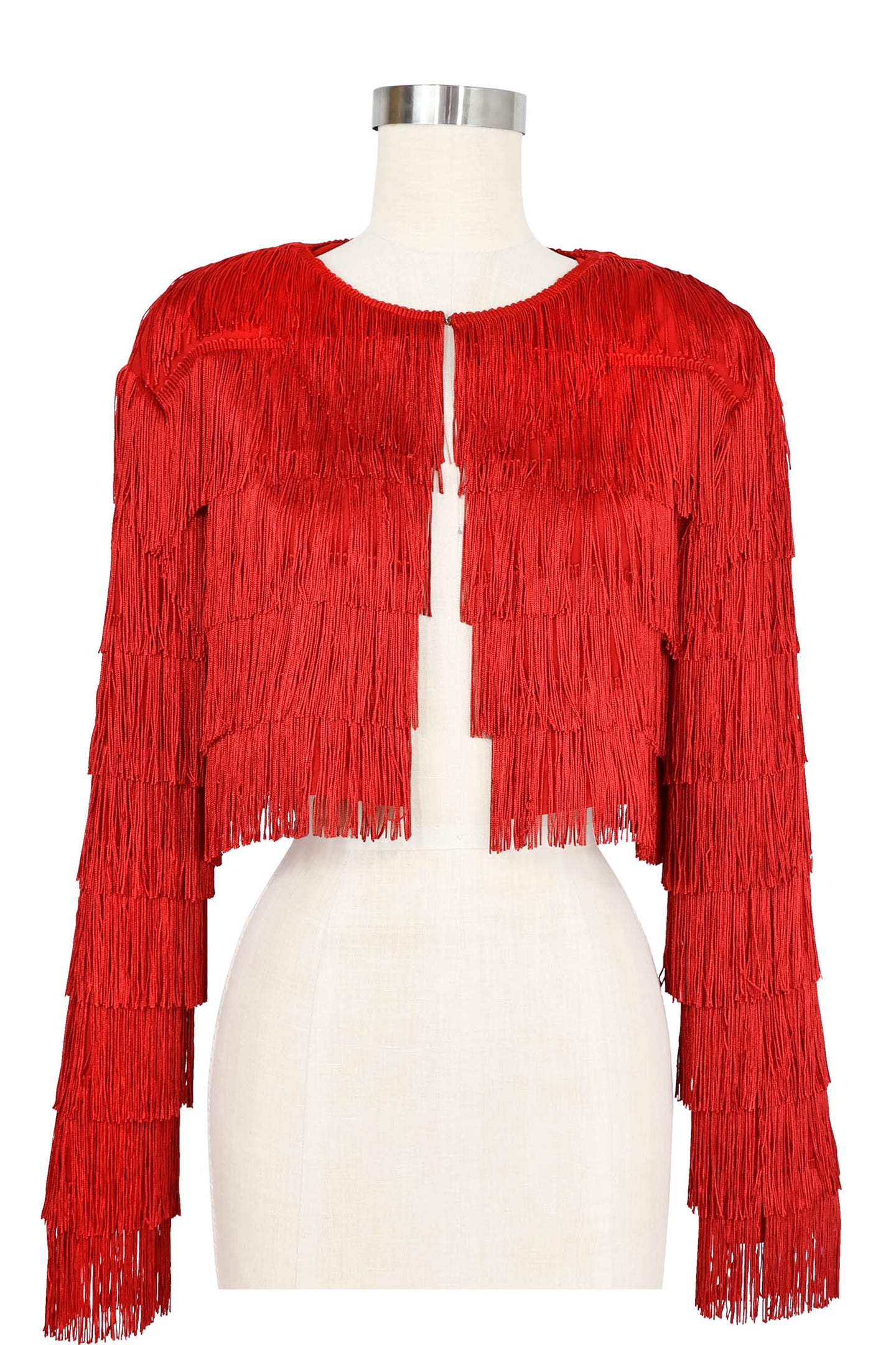 Shimmy Jacket - Red Fringe