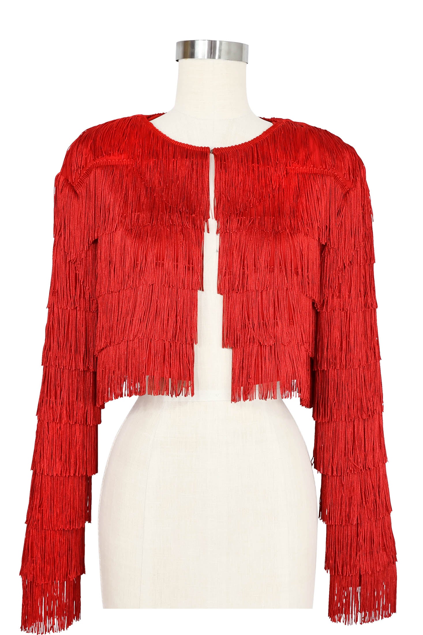 Shimmy Jacket - Red Fringe