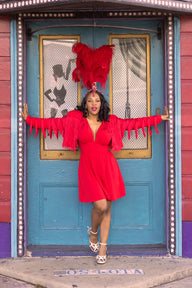 Shimmy Jacket - Red Fringe