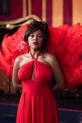 Yves Circle Dress - Red