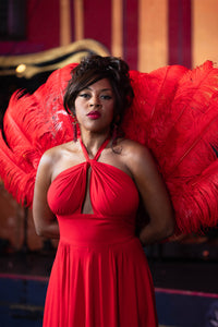 Yves Circle Dress - Red