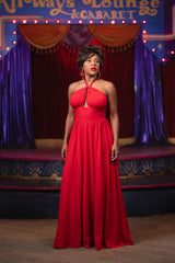 Yves Circle Dress - Red