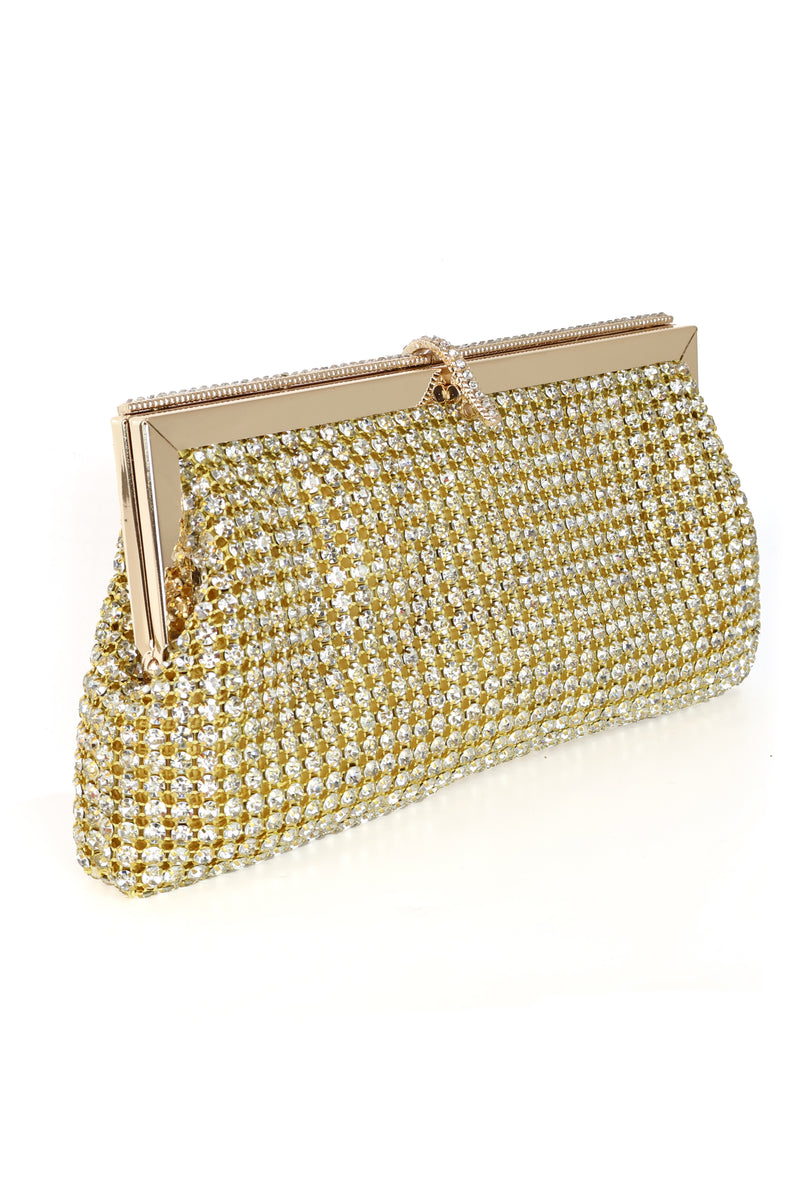 Nima Rhinestone Clutch