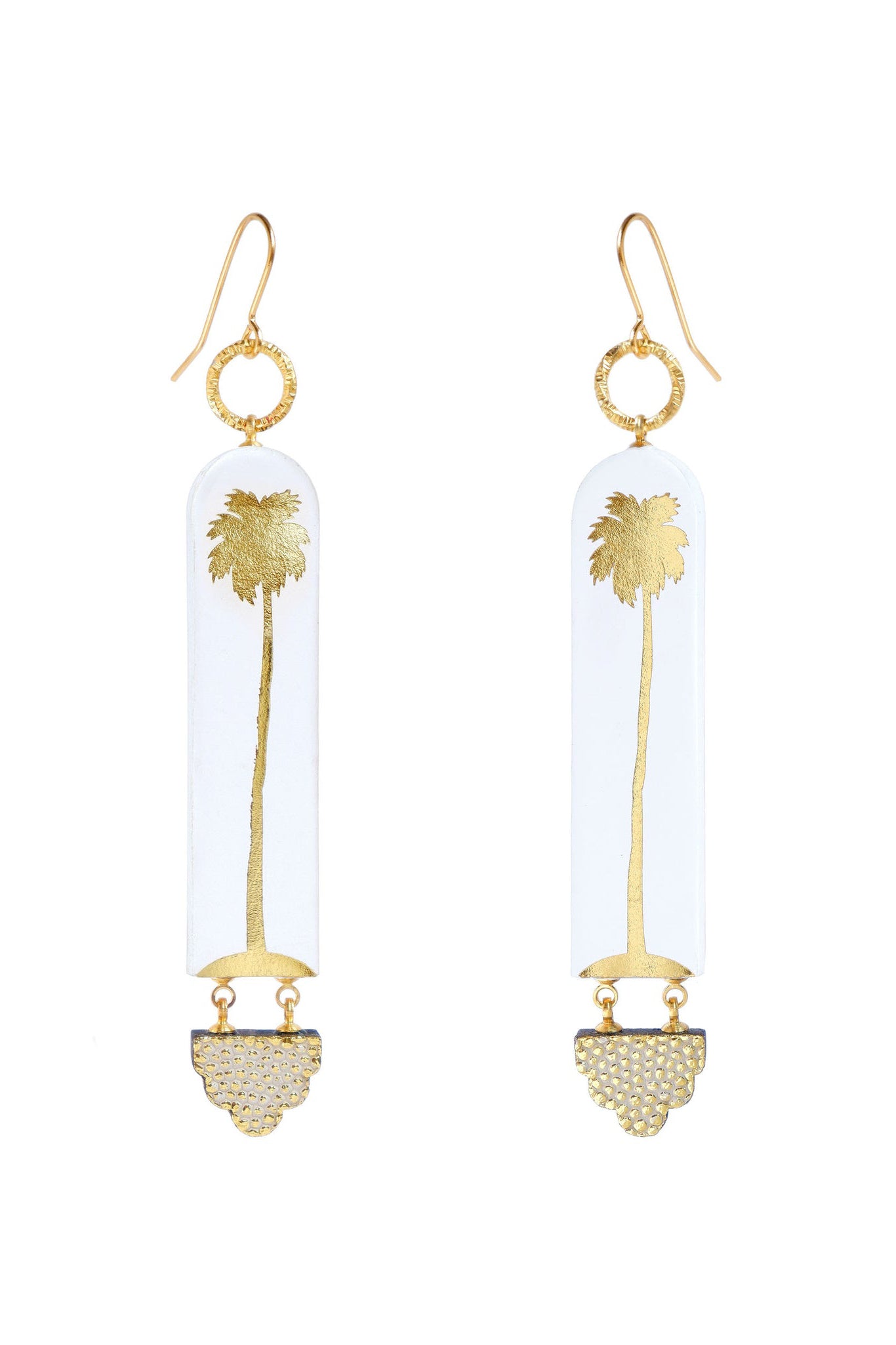 Rosita Bonita Tangier Palmetto Drop Earrings