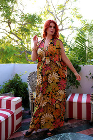 Liz Caftan - Sandalwood Floral