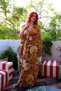 Liz Caftan - Sandalwood Floral