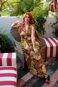 Liz Caftan - Sandalwood Floral
