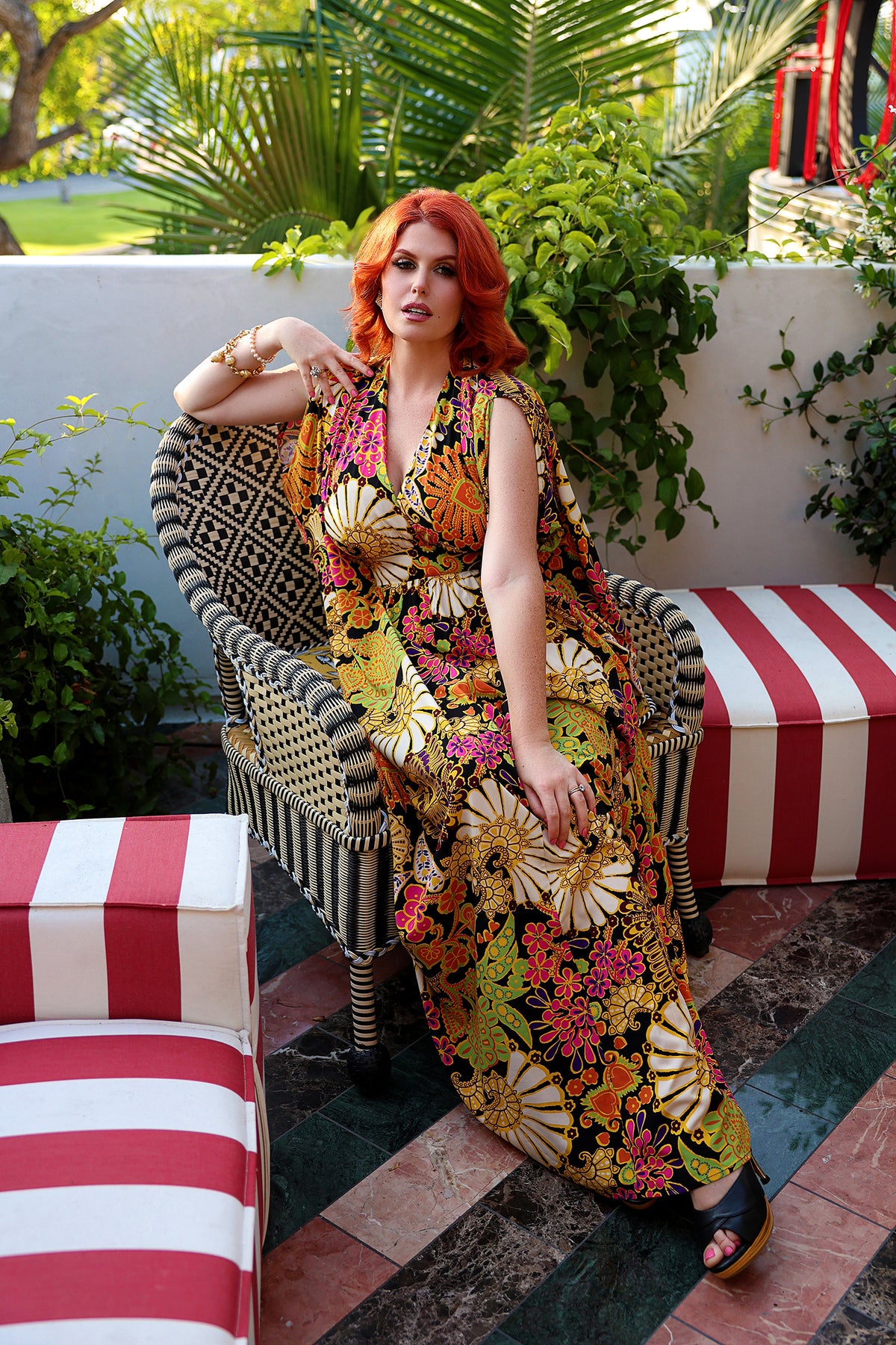 Liz Caftan - Sandalwood Floral