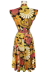 Bow Tie Marie Dress - Sandalwood Floral