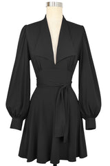 Babe Long Sleeve Dress - Black