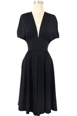 Claire Zip Dress - Black