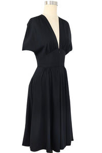 Claire Zip Dress - Black