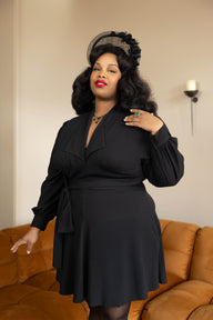 Babe Long Sleeve Dress - Black