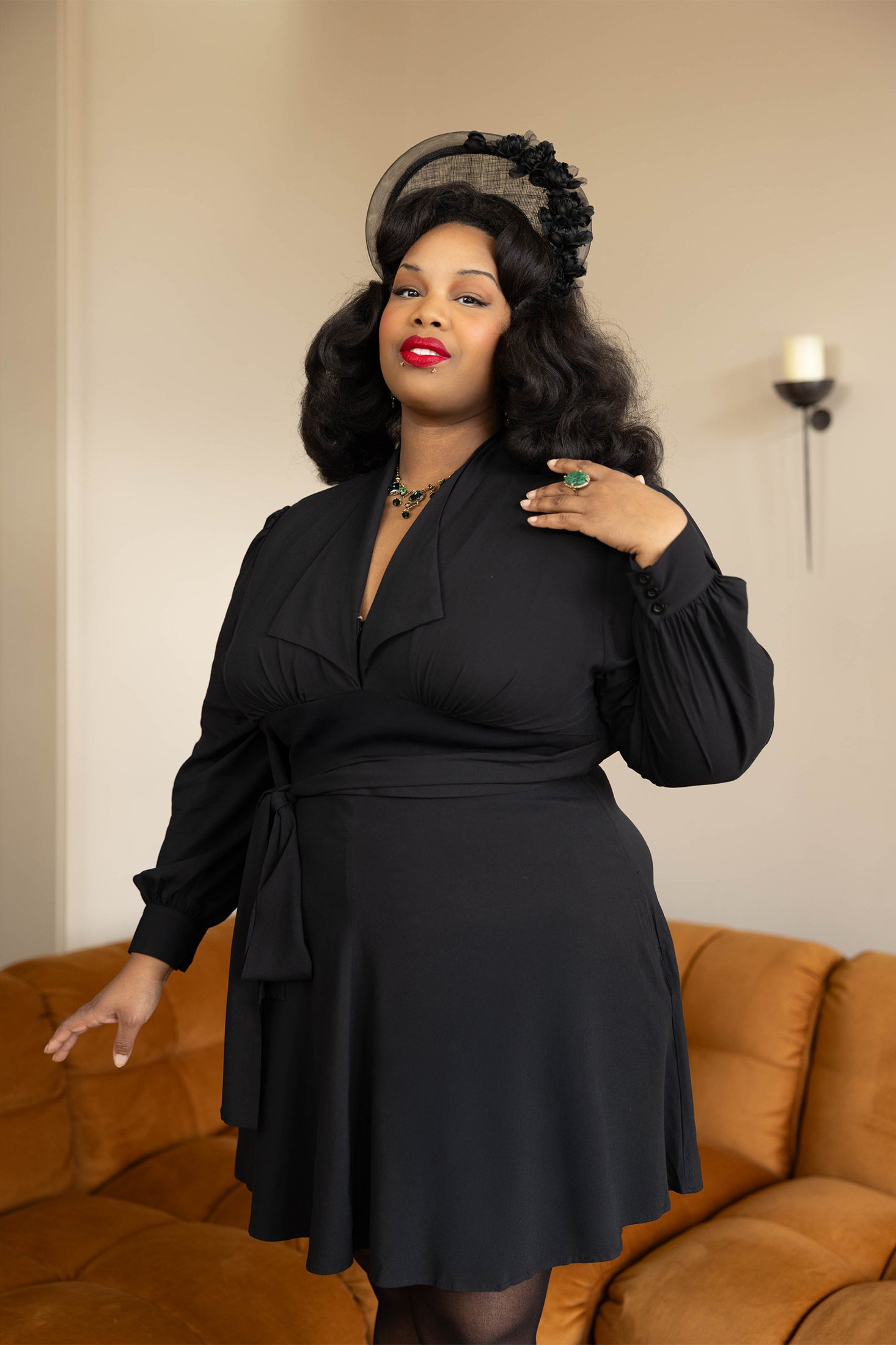 Babe Long Sleeve Dress - Black