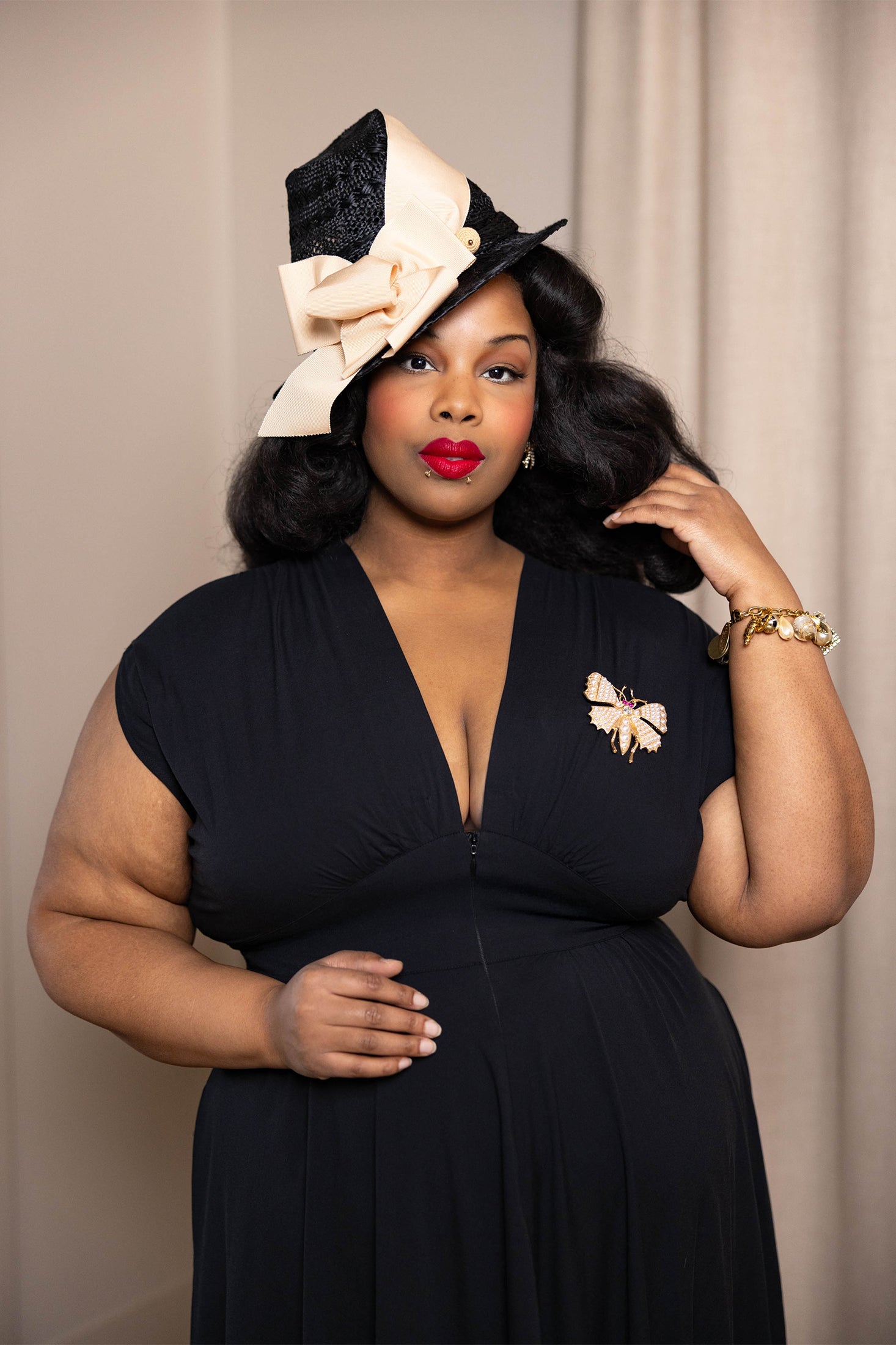 Claire Zip Dress - Black