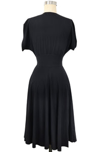 Claire Zip Dress - Black