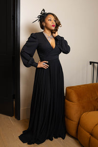 Ossie Wrap Top - Black