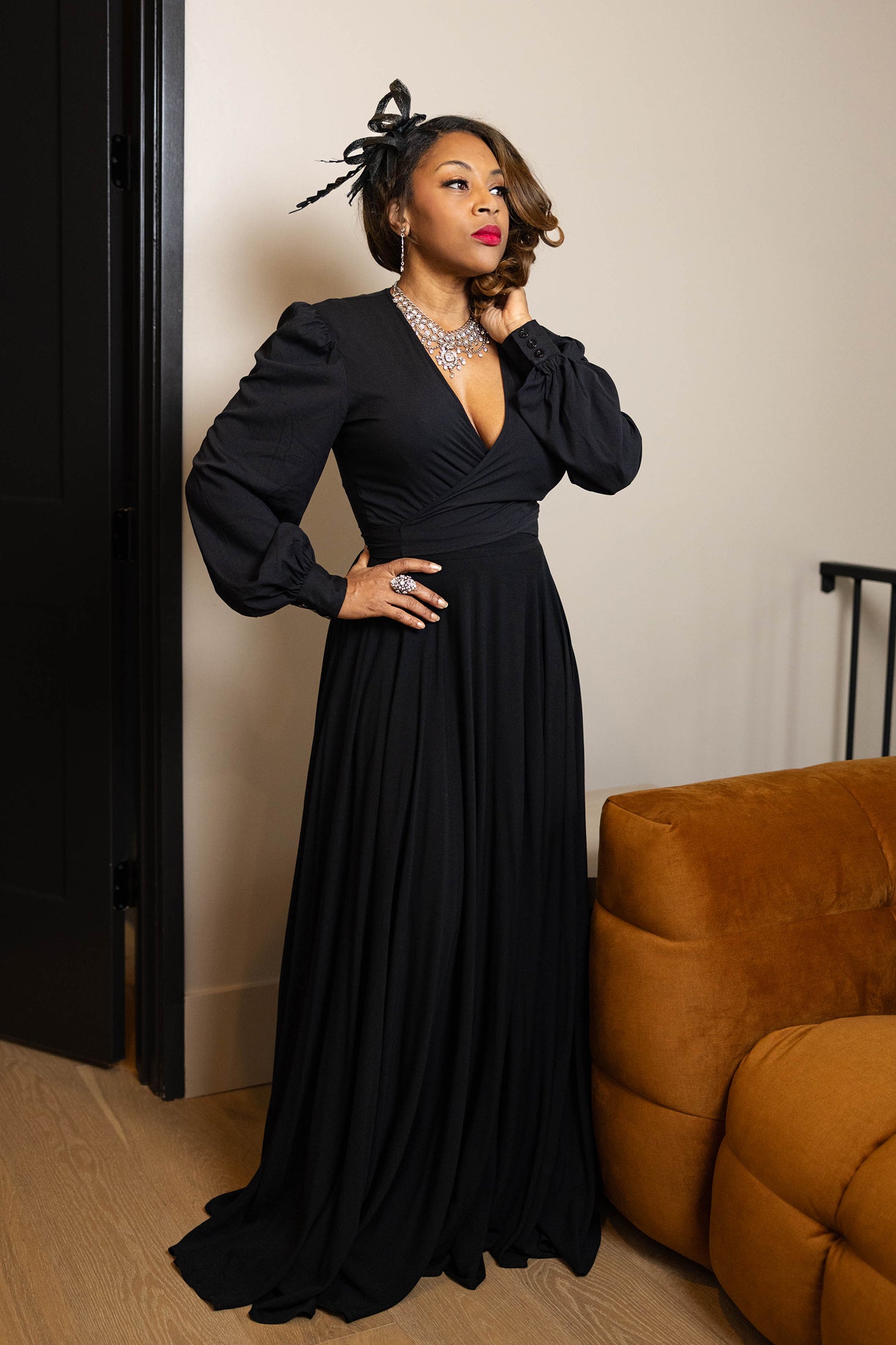 Ossie Wrap Top - Black