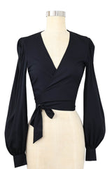 Ossie Wrap Top - Black