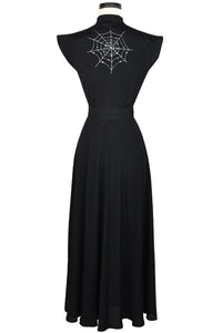 Zip Front Marie Long Dress - Spider Web Preorder: shipping begins Oct 15th