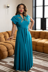 Sylvia Seaside Gown - Teal