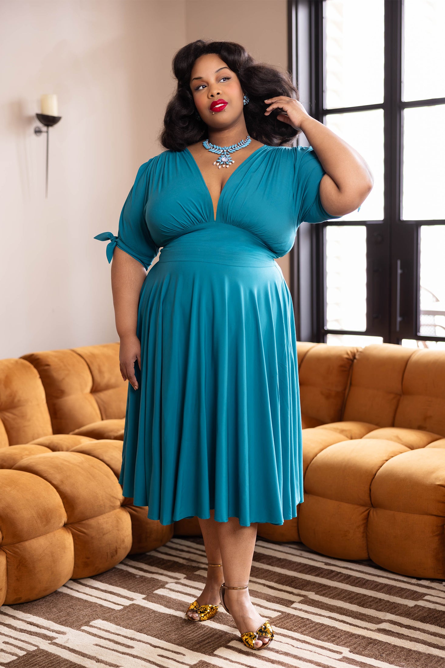 Stacia Dress - Teal