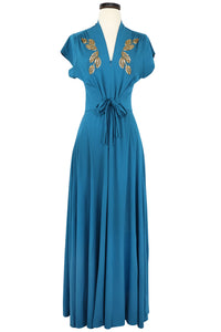 Sylvia Seaside Gown - Teal