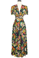 Claire Long Dress - Tiki Floral