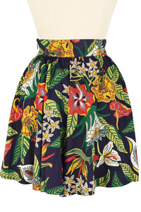 High Waist Shorts - Tiki Floral ##description##