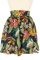 High Waist Shorts - Tiki Floral ##description##