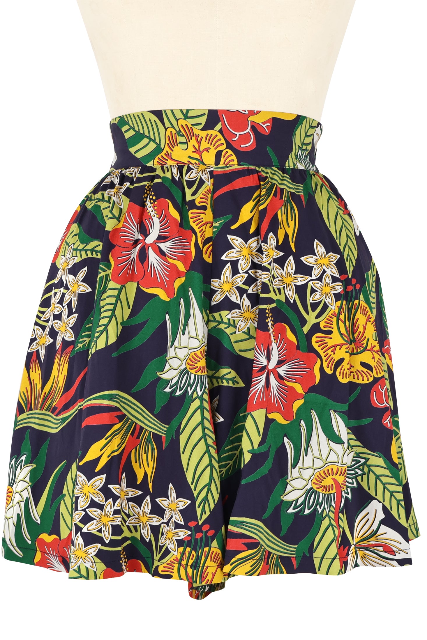 High Waist Shorts - Tiki Floral ##description##