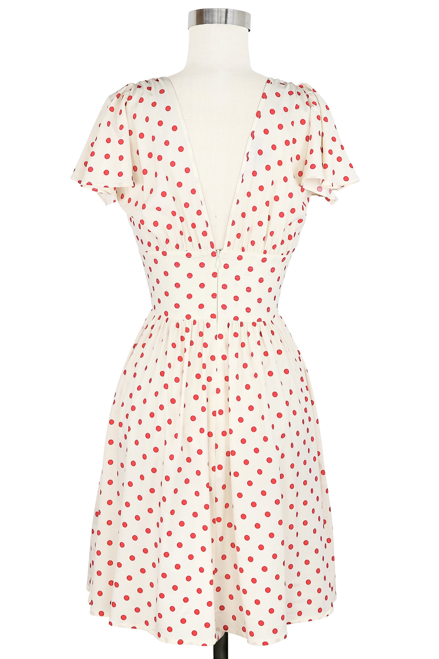 Deep Cut Camilla Mini Dress - Polka Dot Sunflower - 20 Deep Cut Camilla Mini Dress - Polka Dot Sunflower - 20