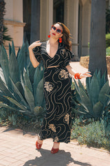 Belle Pants - Waves and Waterlilies - Sale