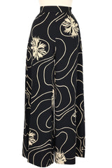 Belle Pants - Waves and Waterlilies - Sale