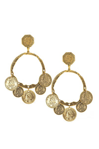 Yochi Tresora Hoop Earrings