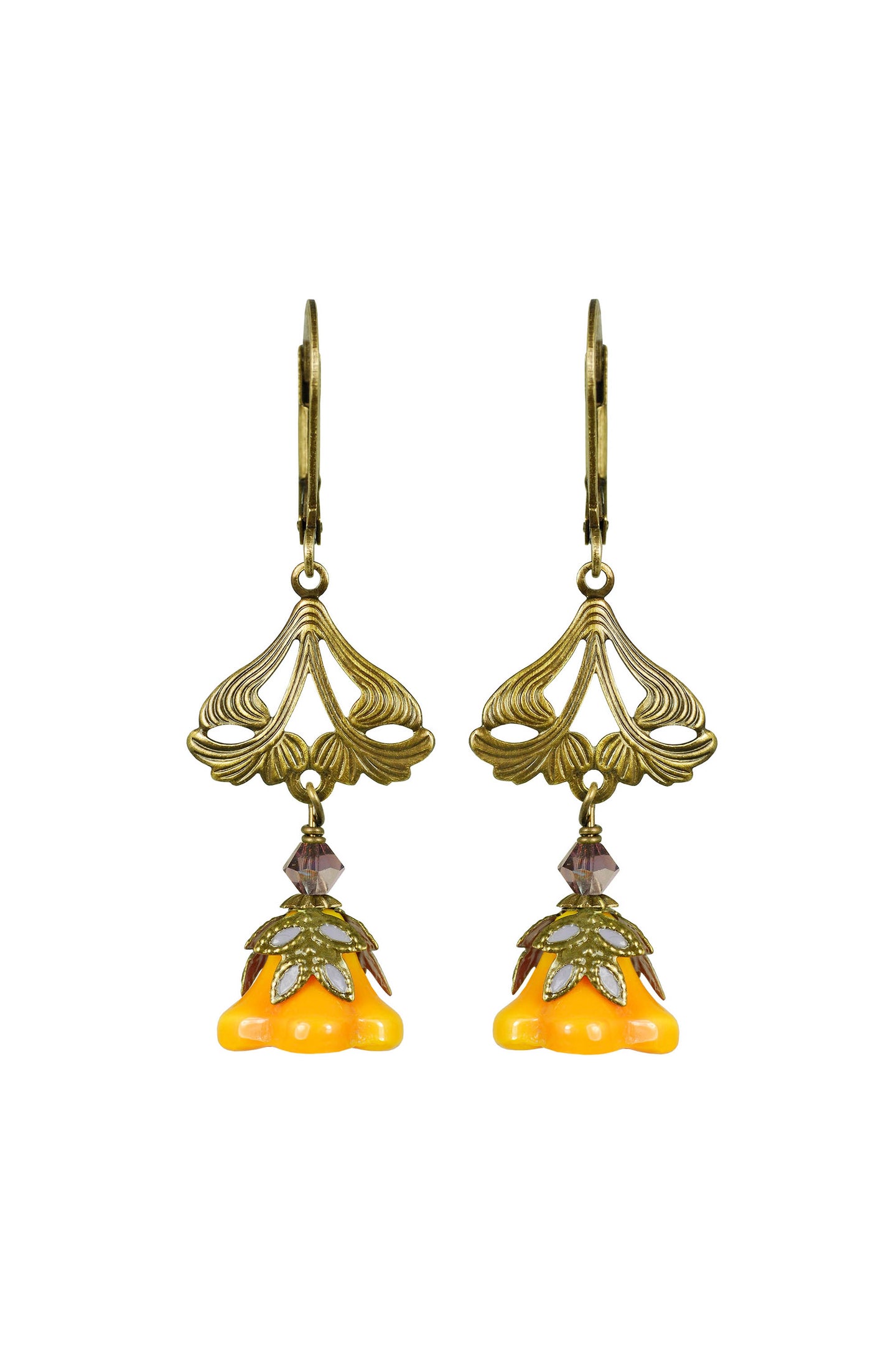 NoMonet Fairyland Love Light Classic Hand Painted Floral Earrings