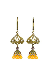 NoMonet Fairyland Love Light Classic Hand Painted Floral Earrings