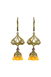 NoMonet Fairyland Love Light Classic Hand Painted Floral Earrings