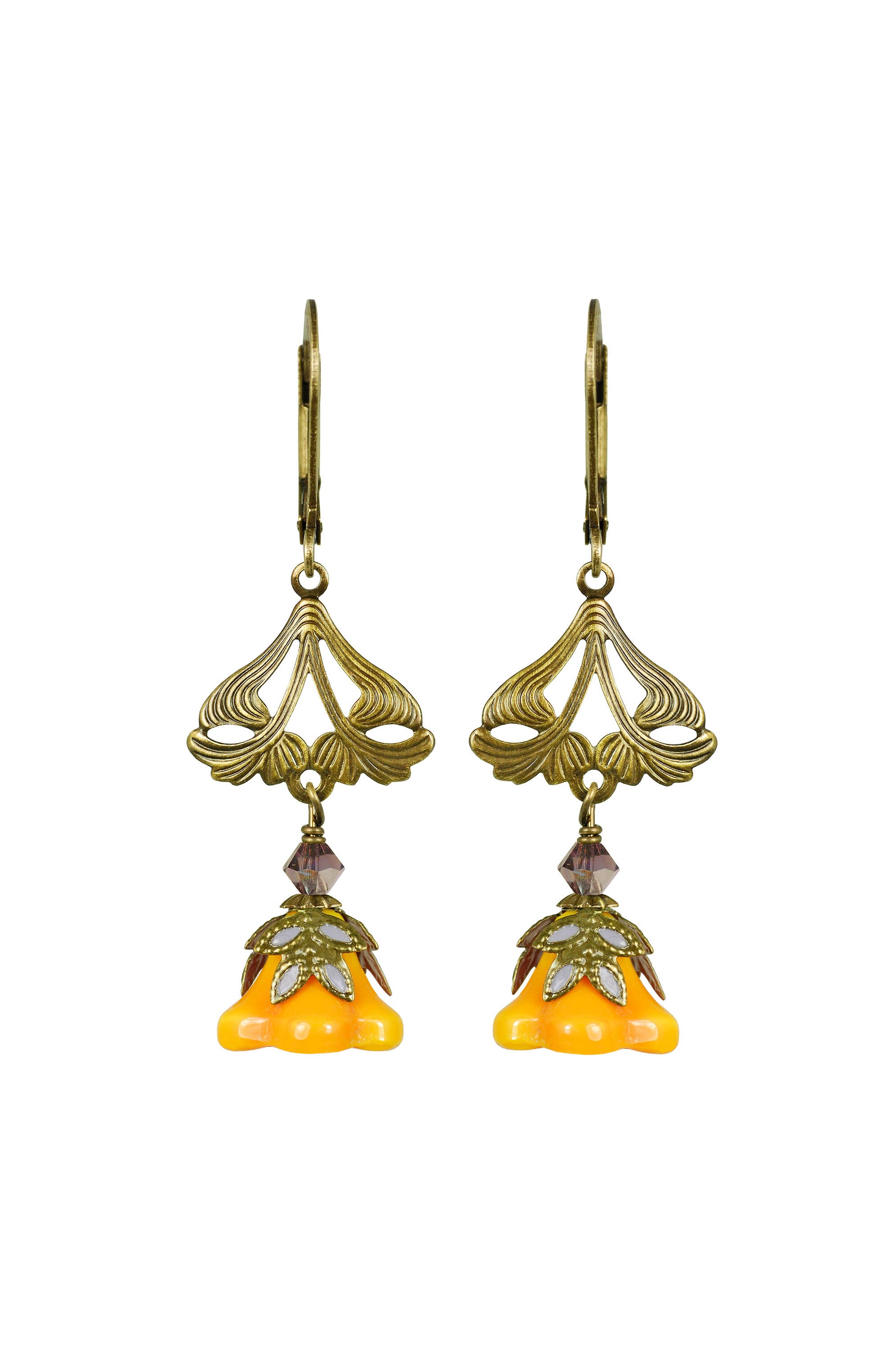 NoMonet Fairyland Love Light Classic Hand Painted Floral Earrings