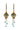 NoMonet Flower Fairy Painted Lily of the Valley Earrings With crystals