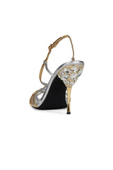 Jeffrey Campbell Epiphany Strappy Heel - Silver Gold