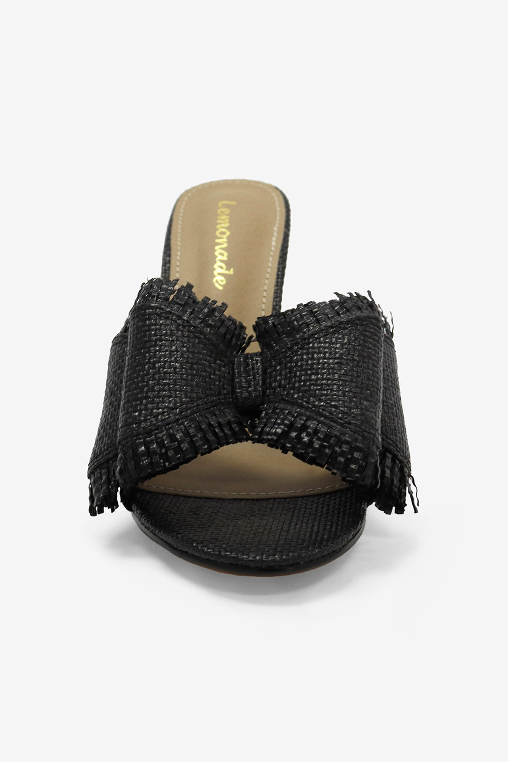 Lemonade Beach House Raffia Bow Mules ##description##