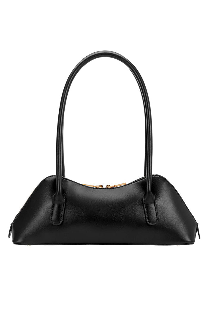 Melie Bianco Dakota Black Recycled Vegan Shoulder Bag