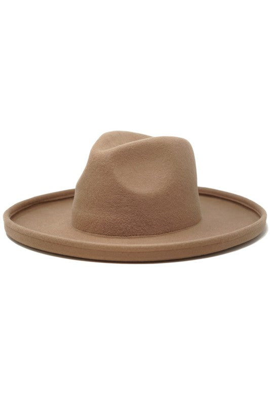 Olive & Pique Pencil Brim Wool Felt Rancher Hat ##description##