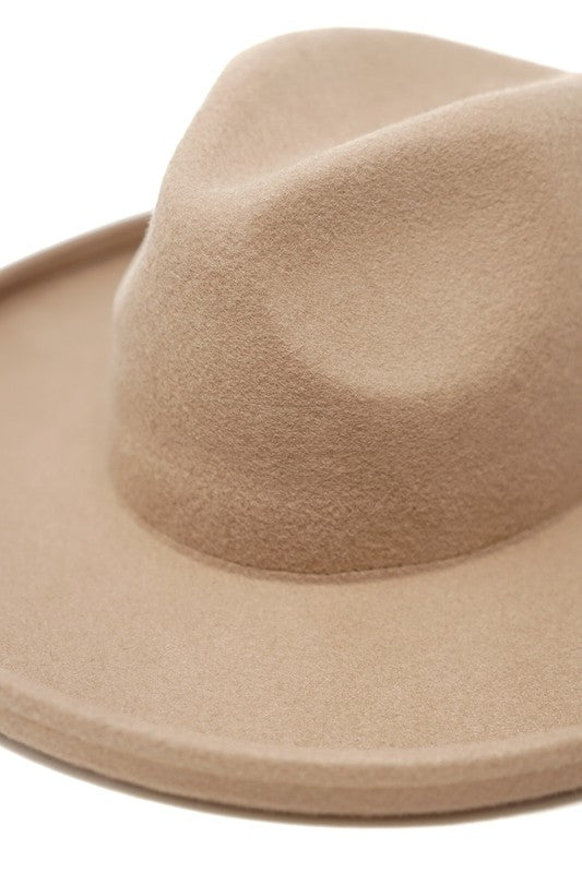 Olive & Pique Pencil Brim Wool Felt Rancher Hat