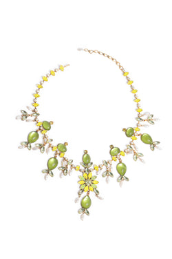 De Luxe Mirrored Pear Necklace