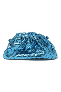 BC Bags Metallic Mini Pouch - Blue