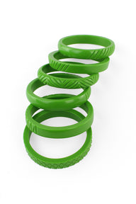 Cross Carved Bangle Stack